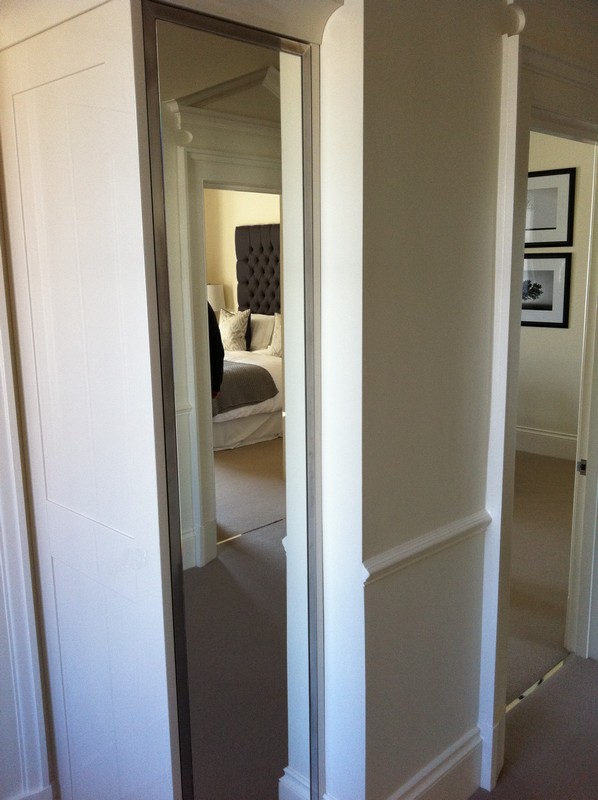 Full-length wardrobe mirror fitted in Staines-upon-Thames home