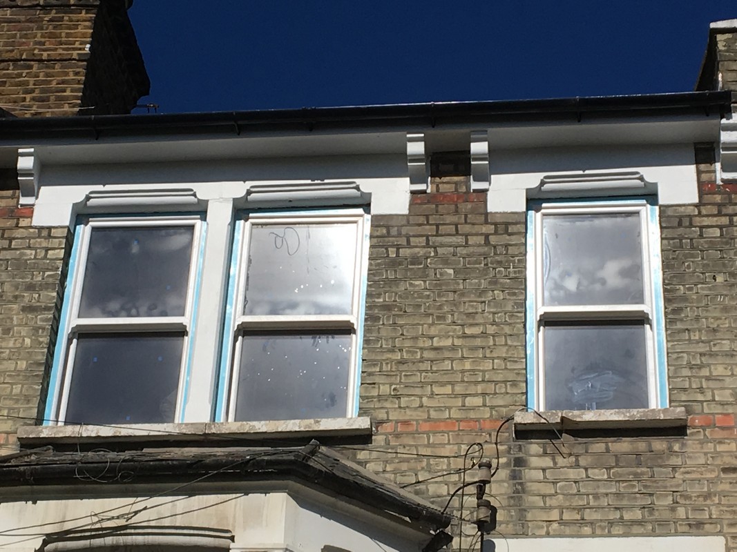 New uPVC sash windows fitted on Victorian terrace in Staines-upon-Thames